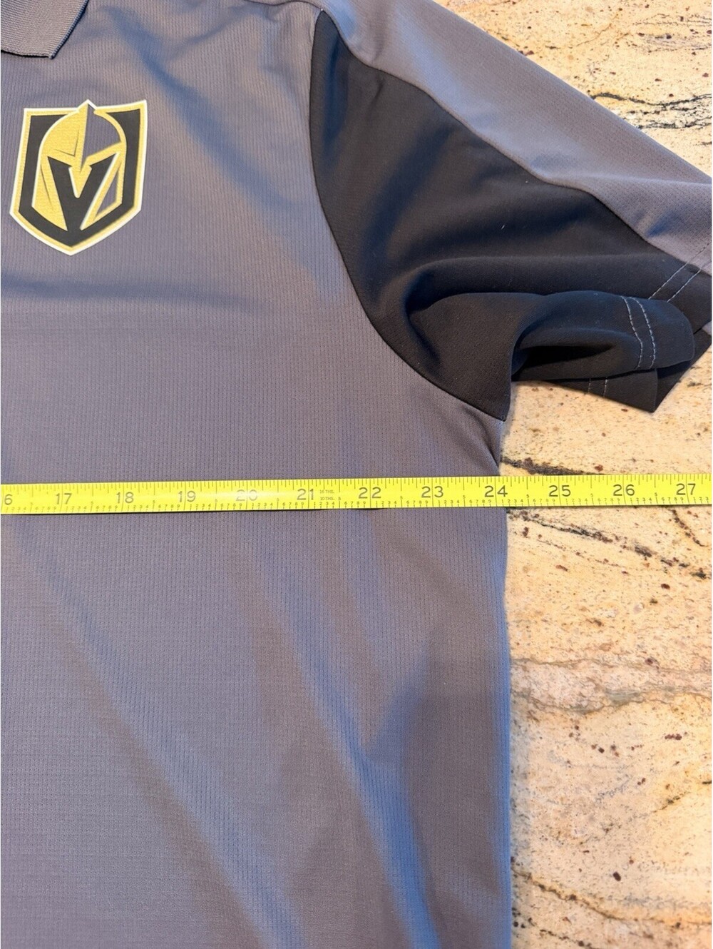 Las Vegas Golden Knights Mens XL Gray Polo Adidas Climachill Tech Shirt - Picture 8 of 10